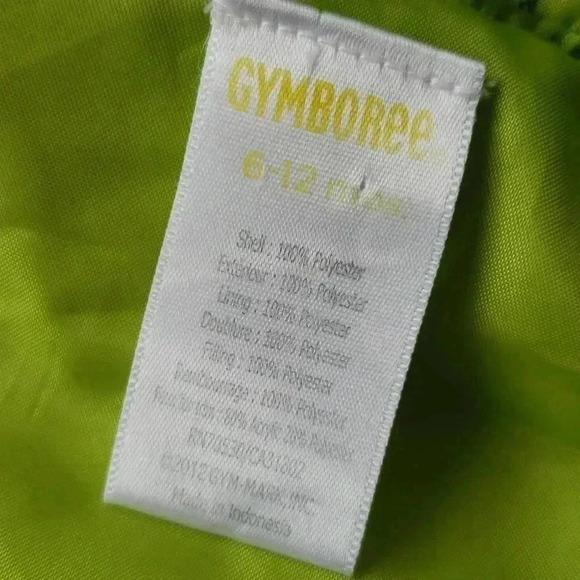 Gymboree Green Vest Hearts and Faux FurTrim Hood 6-12 months - Picture 5 of 13